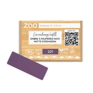 Zao Recharge Fard à paupières rectangulaire mat 115221 Prune